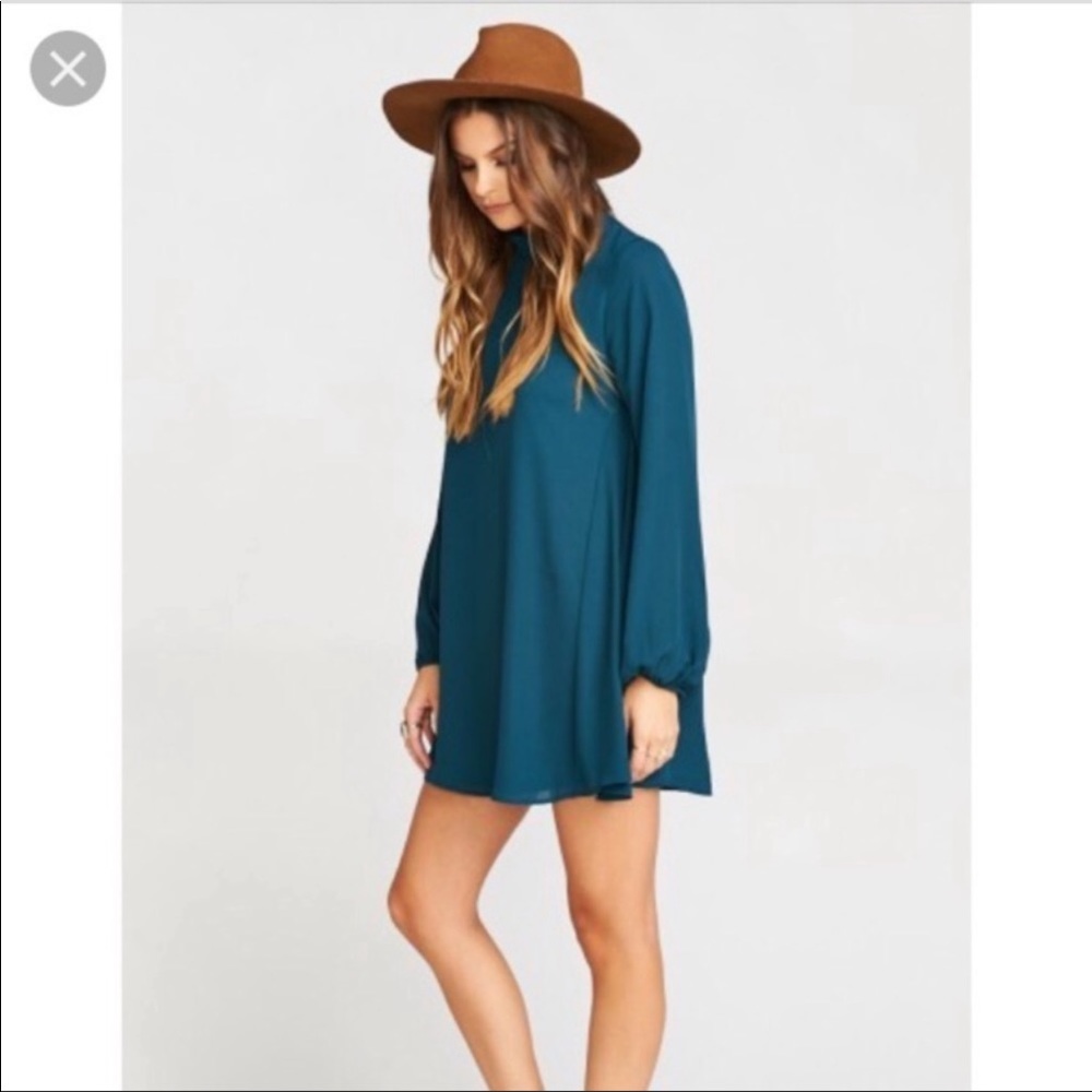 Show Me Your MuMu Junebug Bell Dress Teal Small